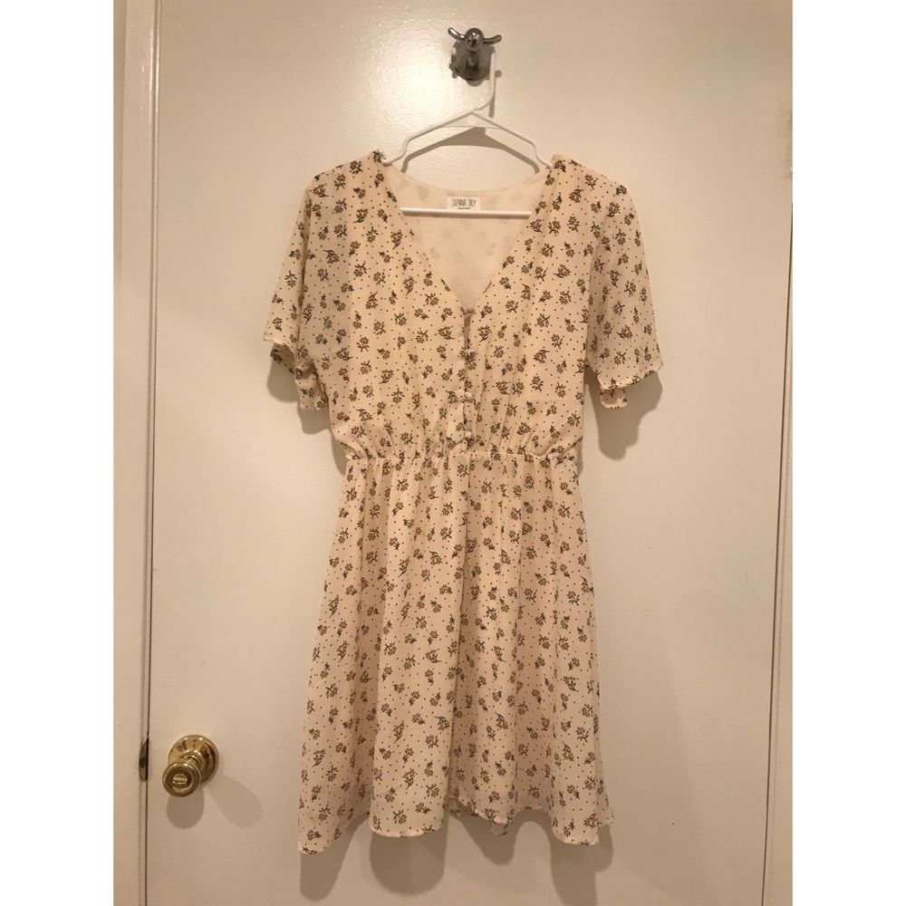 Sienna Sky floral neutral dress